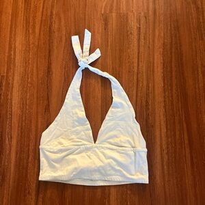 Hollister White Halter Top